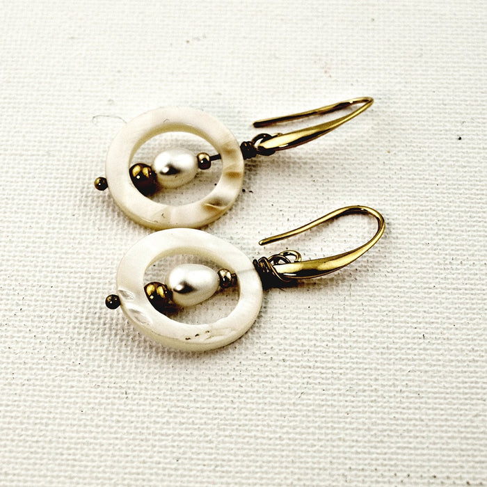 Oorbellen Pearls Sandy Cream