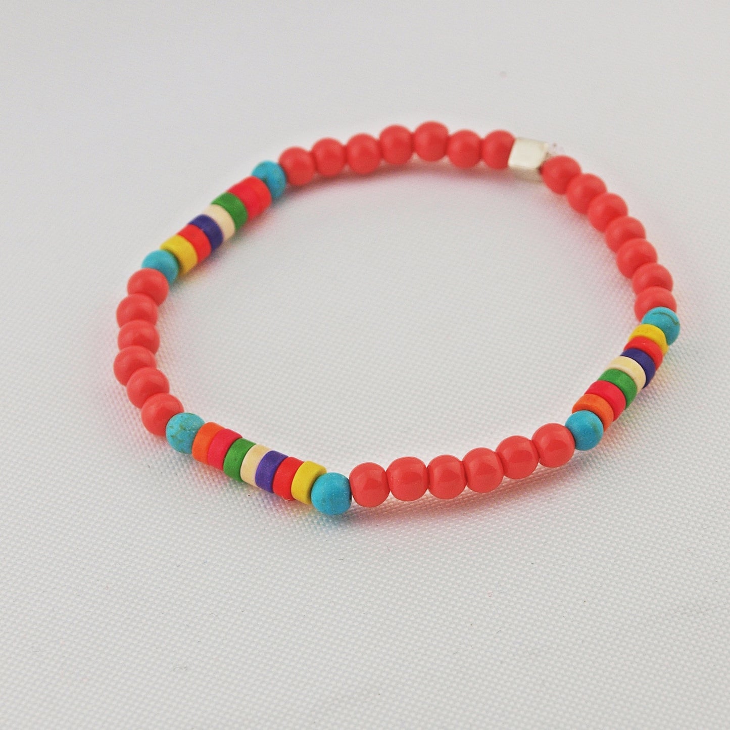 MultiColor natuursteenarmband 4 mm