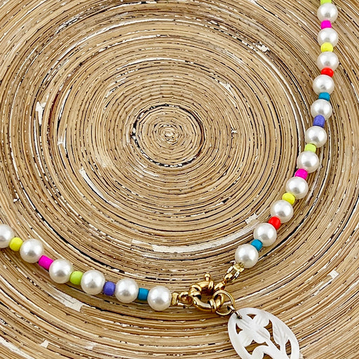 Ketting Pearls Color