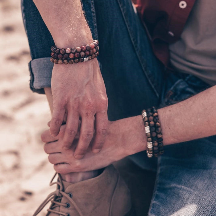 Natuursteenarmband Fuentes Fantasy Oro
