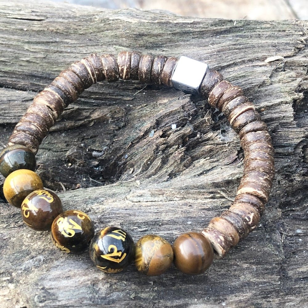 Stoere armband Arnau Ojo de Tigre - HanneHaves
