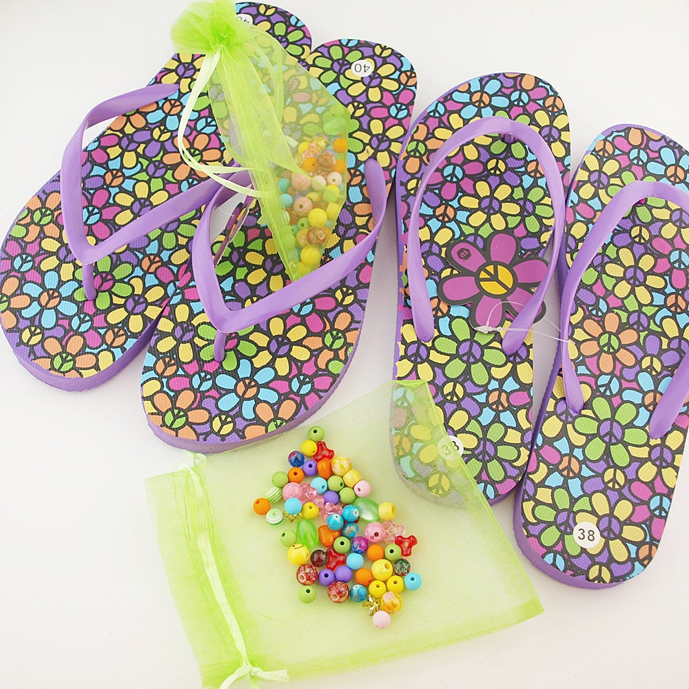 Teenslippers: Flower Power DIY