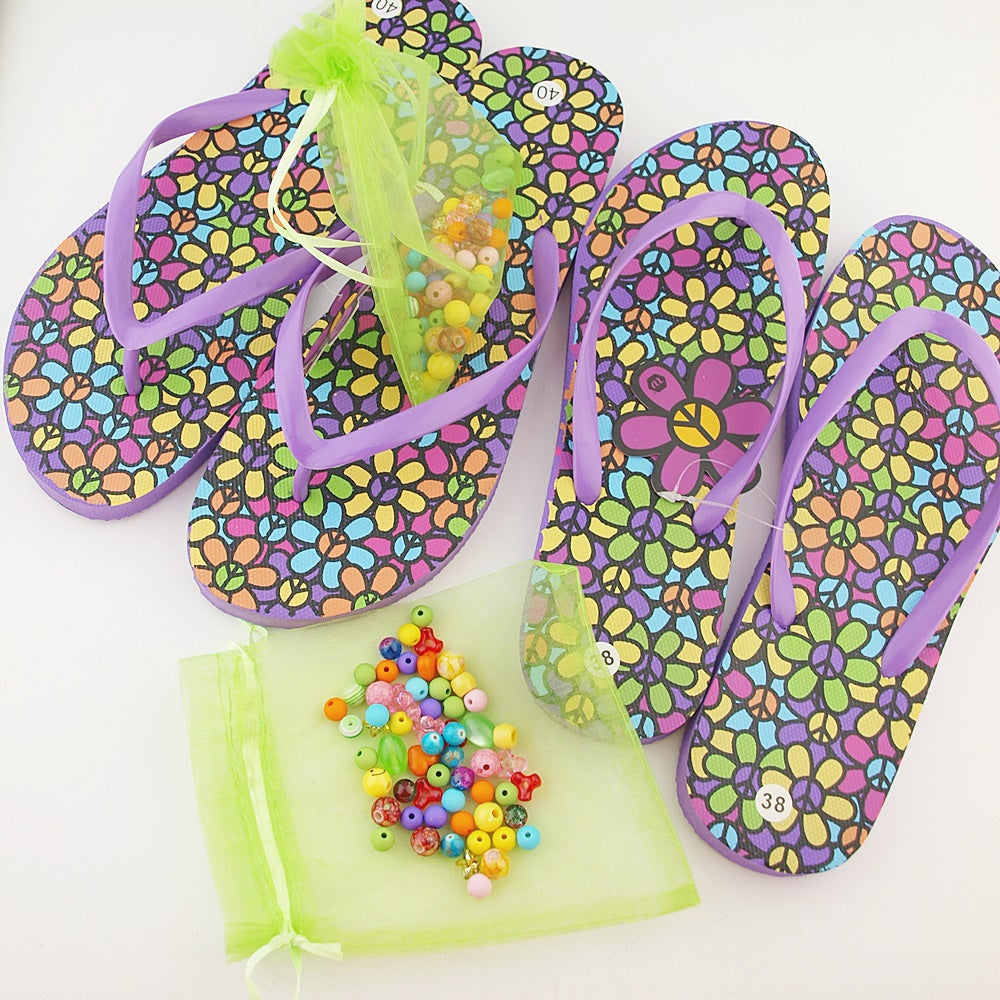 Teenslippers: Flower Power DIY