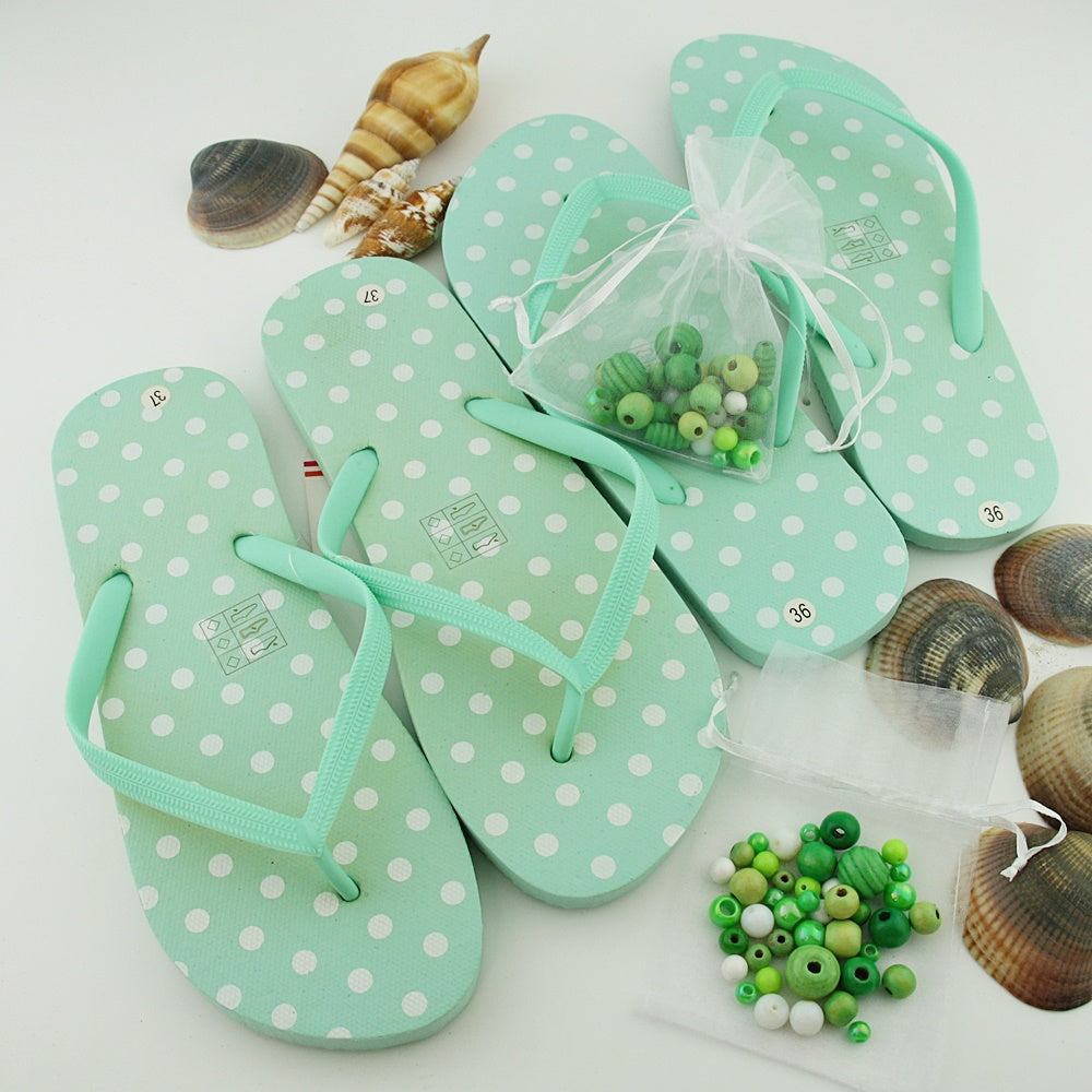 Teenslippers: Minty Stip DIY