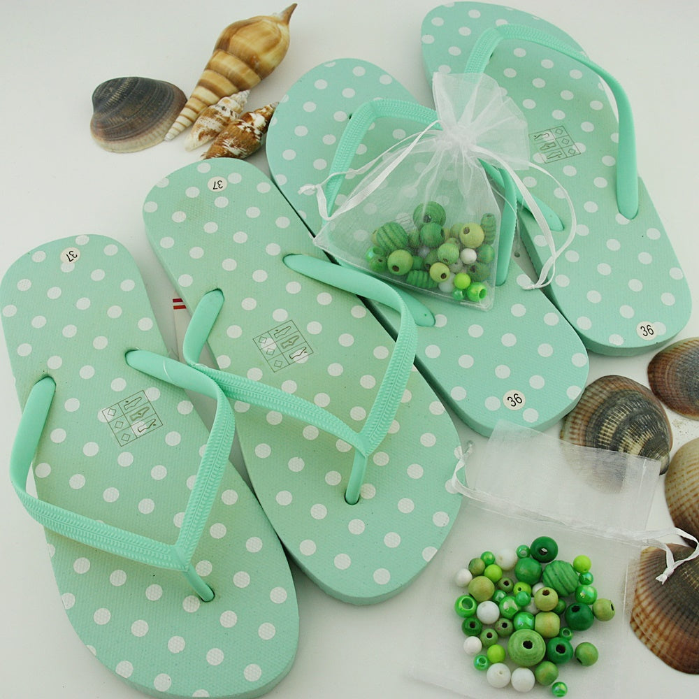 Teenslippers: Minty Stip DIY