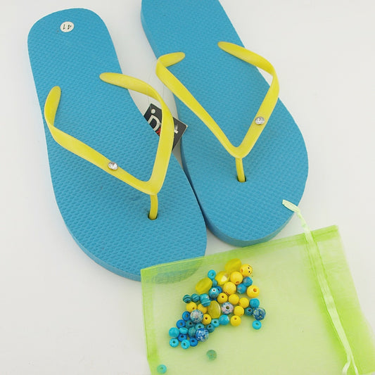 Teenslippers: Turquoise DIY