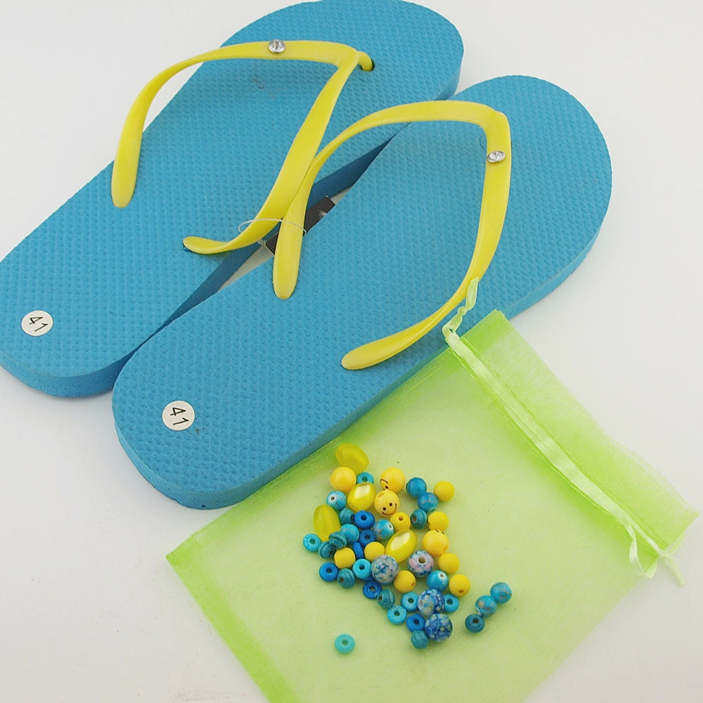 Teenslippers: Turquoise DIY