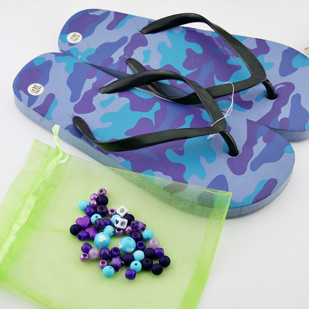 Teenslippers: Army Blue DIY - HanneHaves