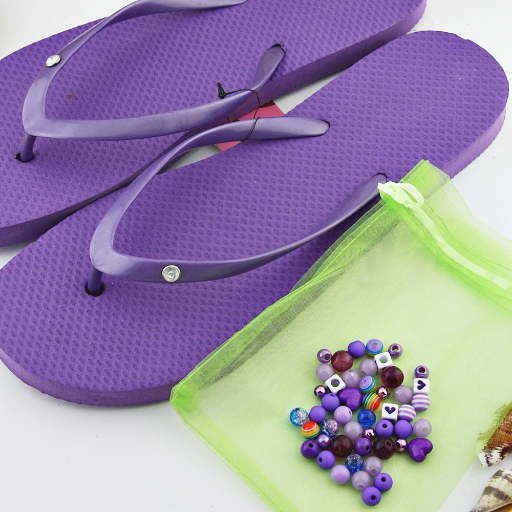 Teenslippers DIY Paars - HanneHaves