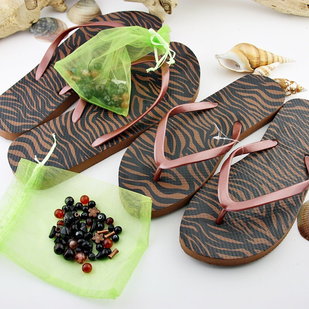 Teenslippers: Zebra Brown DIY - HanneHaves